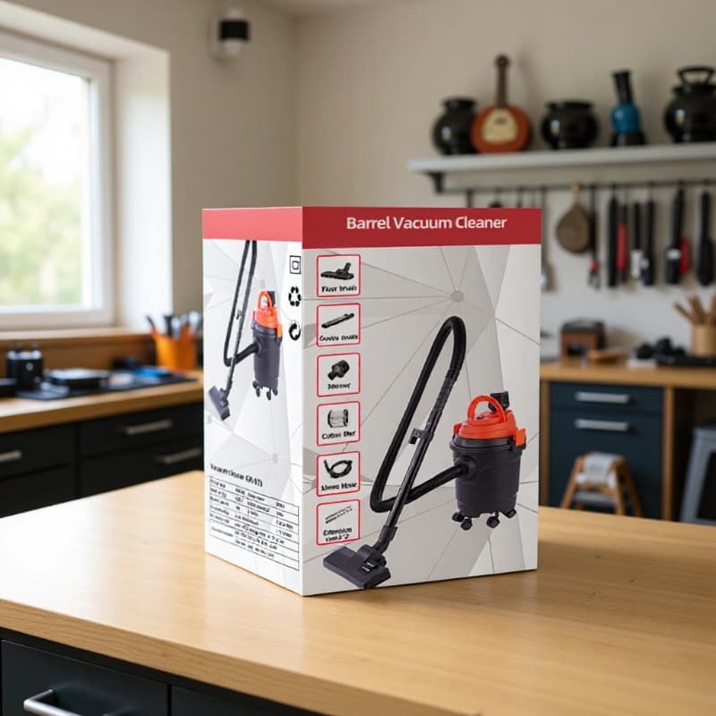 Household and Commercial Bucket Vacuum Cleaner, Dry/Wet/Blow Three-in-One, Beautiful Seam XC99 XC923, Gift Export Color Box Single