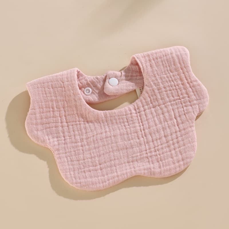 Baby Six-Layer Gauze Petal Bib 100% Cotton Class A Drool Bib for Newborns Boys Girls Spring Summer Thin Style
