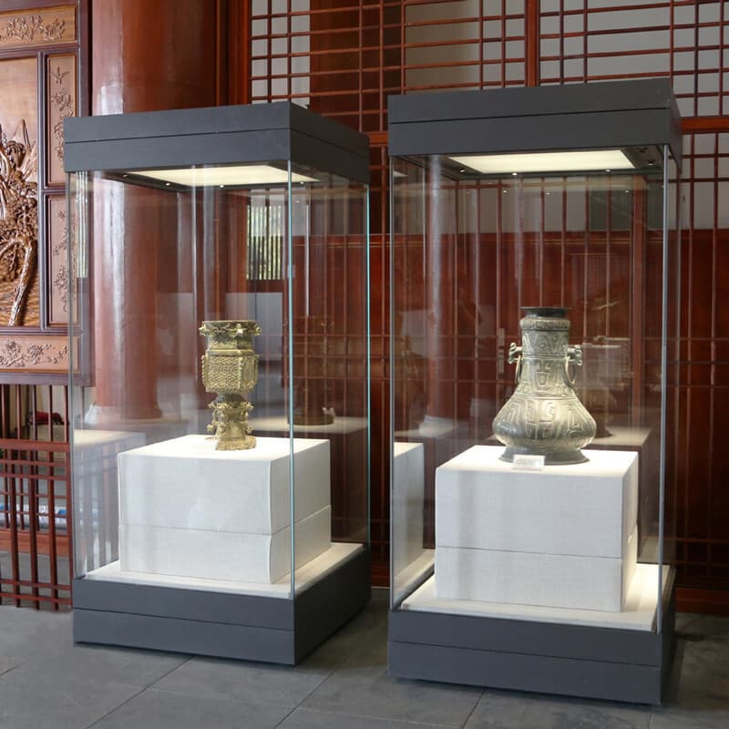 Museum Glass Constant Temperature and Humidity Display Cabinet for Jewelry, Jade, High-End Gold Accessories, Watches, and Luxury Items Counter