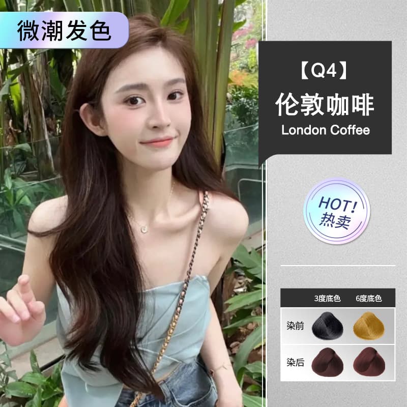 Ammonia-Free Hair Dye for Home Use, AB Formula Gray Coverage Trendy Color Best-Selling Hair Color, Custom Logo Hair Product