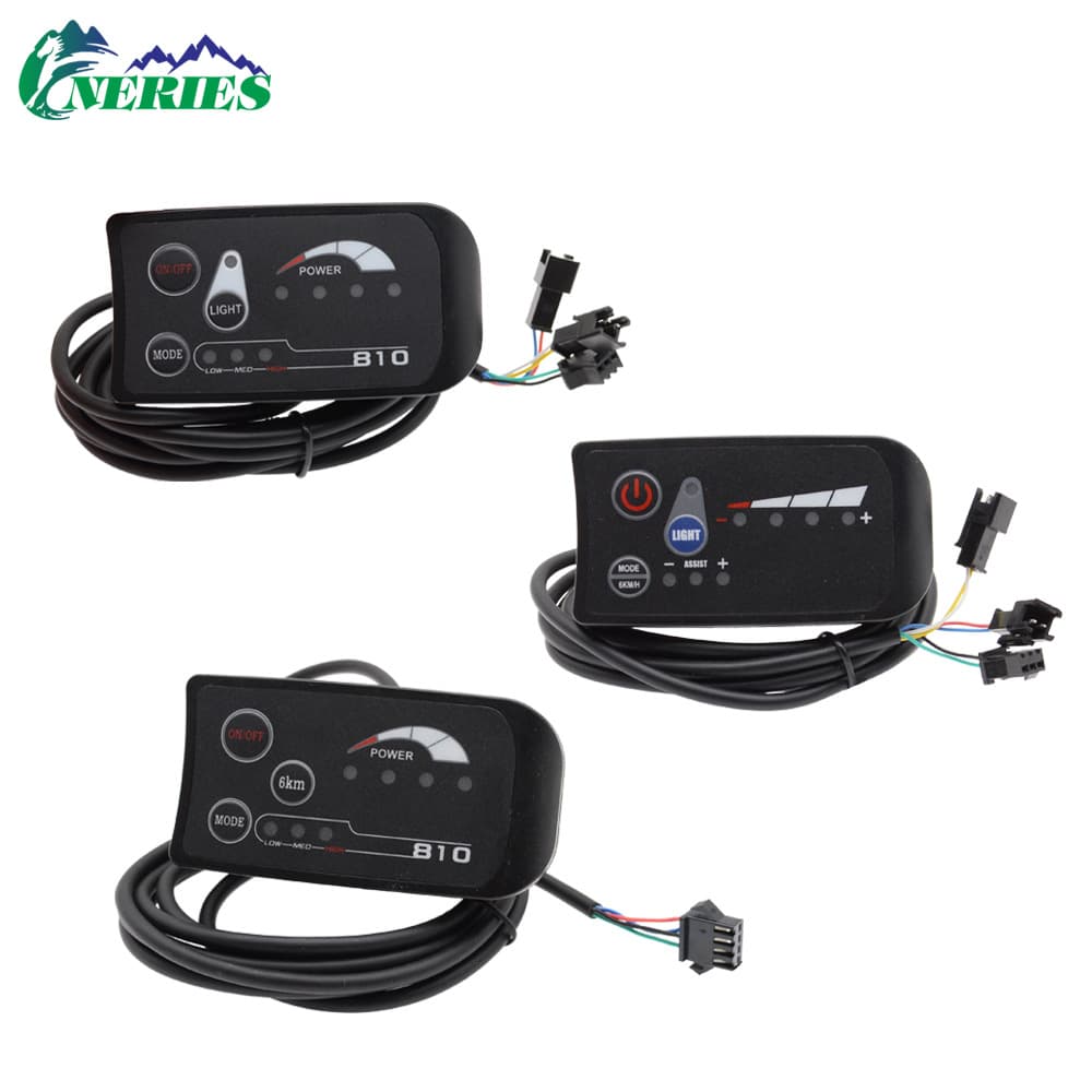 24V 36V 48V Electric Bicycle LED Battery Level Display Dashboard Speed Control Meter 810