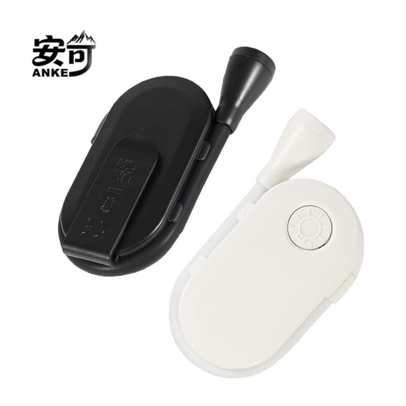 Cross-border Hot Portable Pocket Mini Clip Light Outdoor Lighting Flexible USB Rechargeable LED Reading Night Light