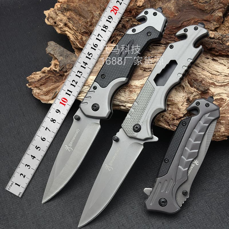 Factory direct selling outdoor folding knife multifunctional camping fruit knife tactical outdoor knife survival portable folding knife
