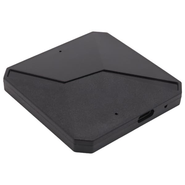 1 piece Color: Black Material: PC+ABS 2-in-1 Wired to Wireless CarPlay Adapter