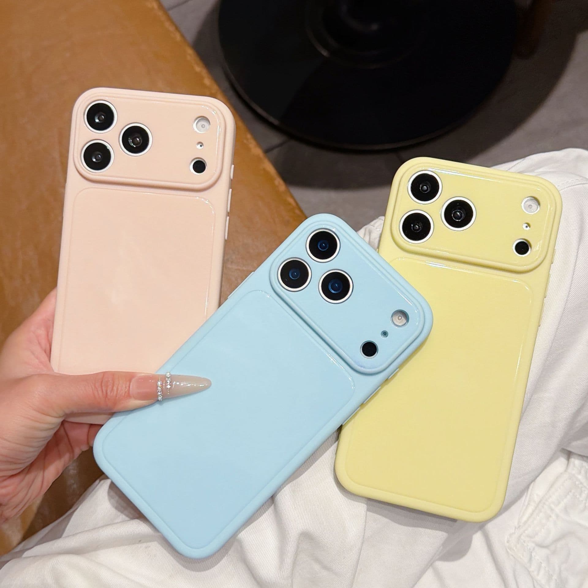 17 for iPhone 18 Pro Jelly Large Window 16 iPhone 15 Case 14 Shockproof 13 Protective Cover 12/11