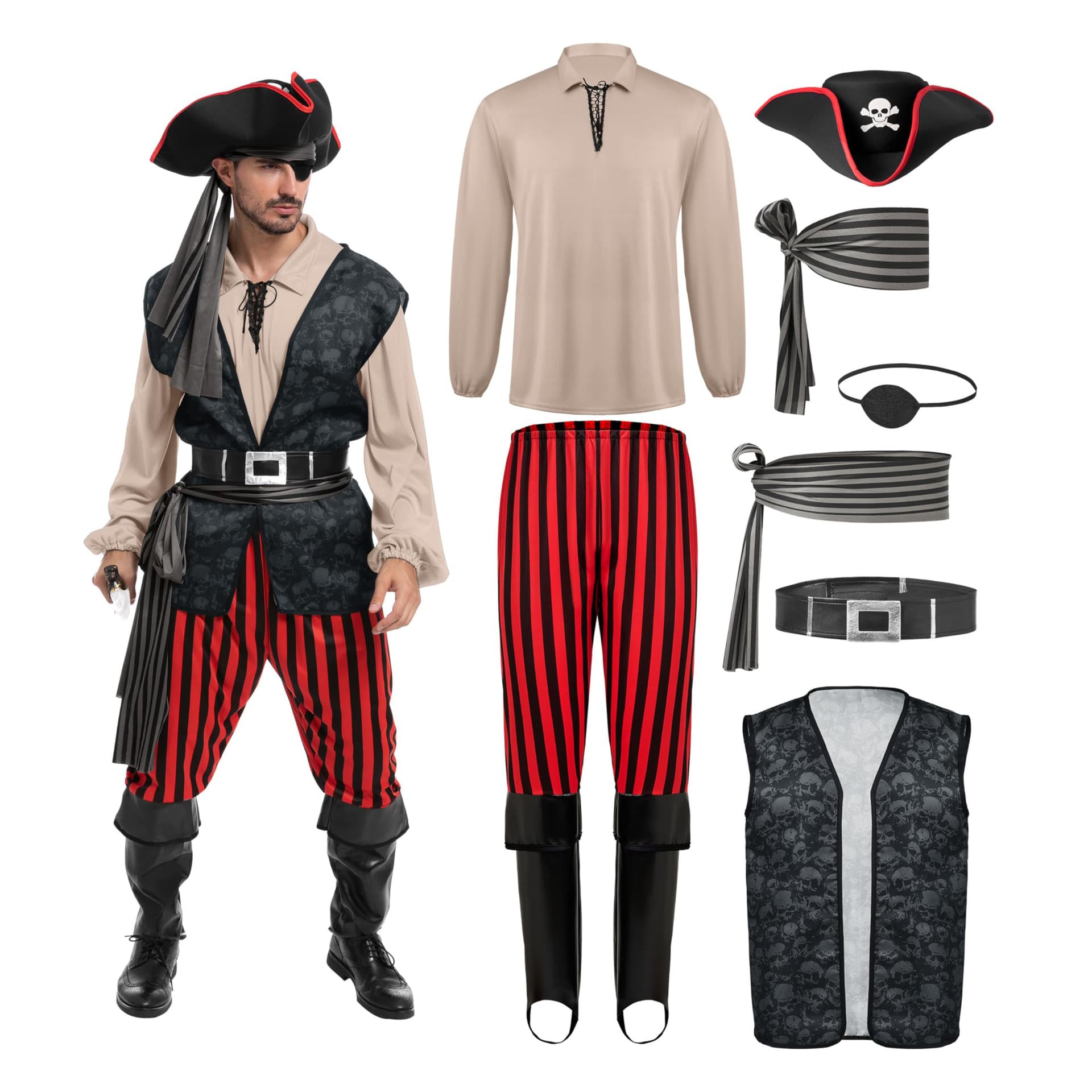 Halloween children's warrior costume, medieval knight armor performance costume, boys' cosplay outfit