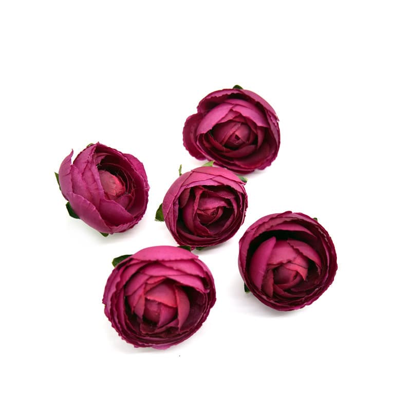 Artificial Small Tea Bud Flower Head Decorative Shaped Handmade Flower DIY Flower Head Flower Row Wreath Shaping Decoration Flower