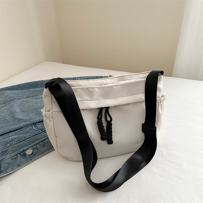 Solid Color Simple Large-Capacity Korean-Style Trendy Casual Bag 2026 New Versatile Ins Shoulder Crossbody Dumpling Bag