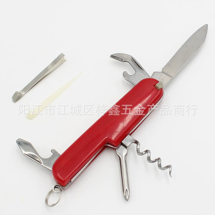 Stainless steel multifunctional knife Swiss Army knife folding outdoor knife camping tool film 5 open 11 open multi-purpose knife