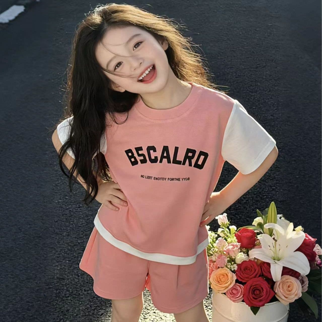 New Children's Summer Short Sleeve Set Baby Summer Fashion Sports Thin Boys Girls Stylish Casual Two-Piece Set