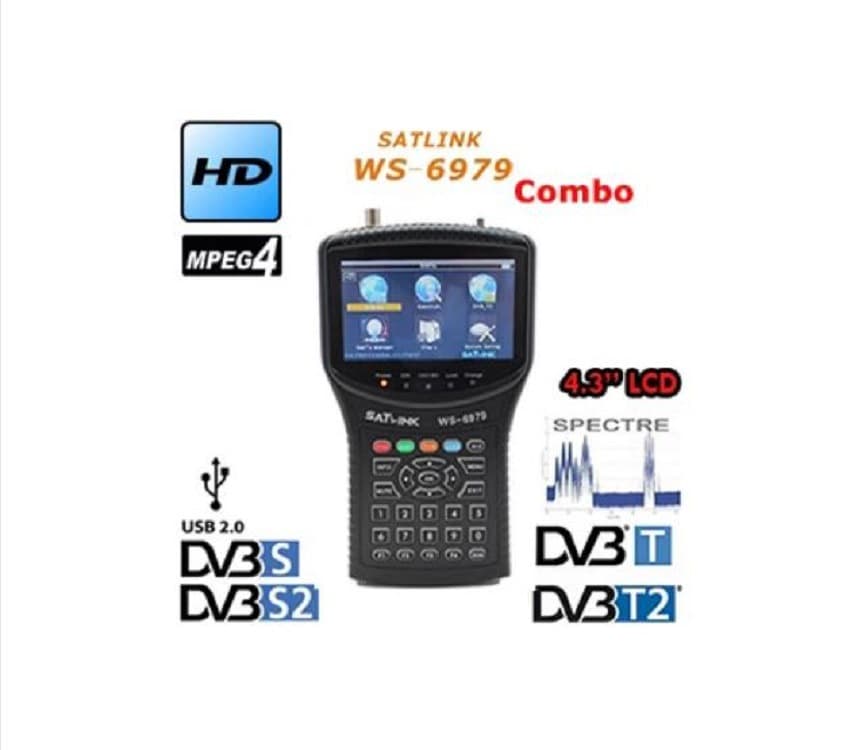 SATLINK WS-6979 DVB-S2 DVB-T2 HD Digital Satellite Finder Digital HD Finder