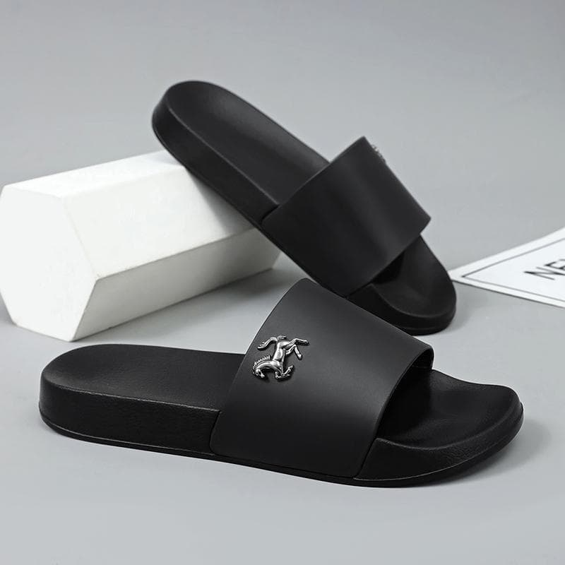 Men's Slippers 2026 New Large Size Men's One-Strap Slippers Comfortable Lightweight Anti-Slip Summer Sports Beach Shoes Cloud-Like Feel