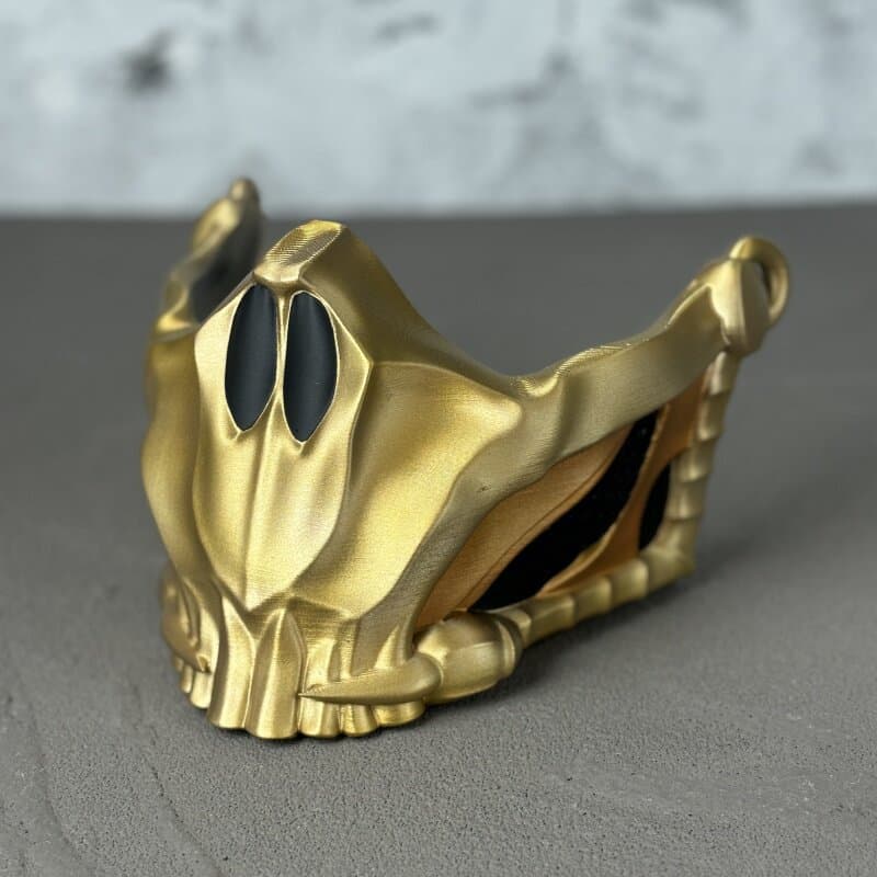 Mortal Kombat Absolute Zero Scorpion Half-Face Mask Photography Props Cosplay Props