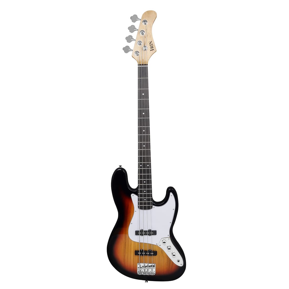 IRIN 4-String Electric Bass Guitar, Sapele Wood, Beginner to Advanced Rock Performance Bass