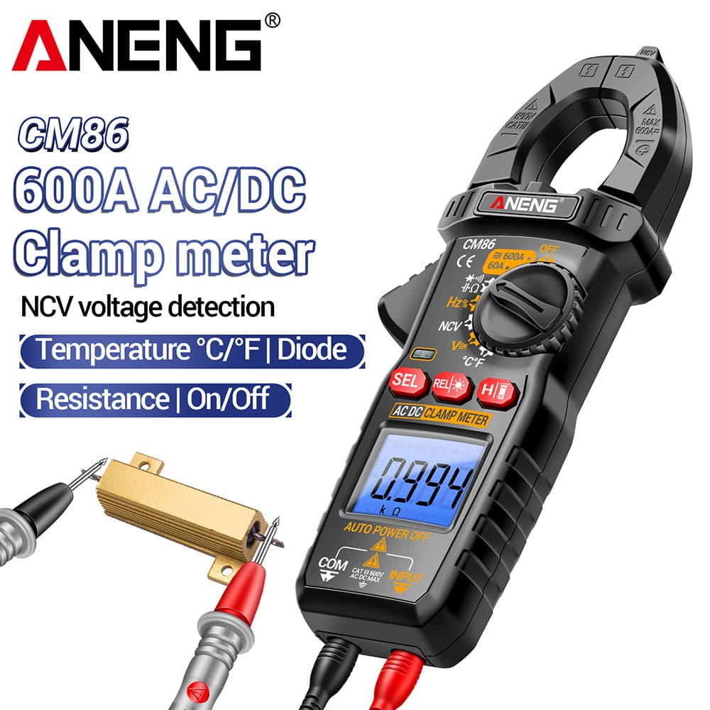 ANENG cross-border exclusive supply of CM86 high-precision AC and DC voltage and current clamp meters for intelligent electrician maintenance