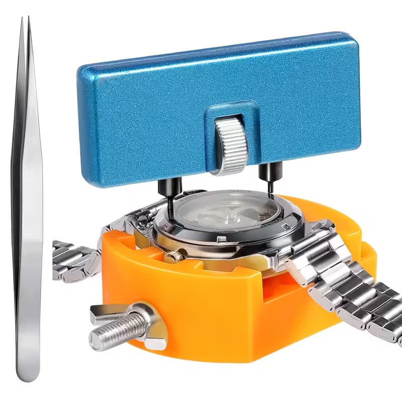 Watch Repair Tool Set, Two-Prong Watch Case Opener for Grooved Cases, Battery Replacement and Maintenance Kit