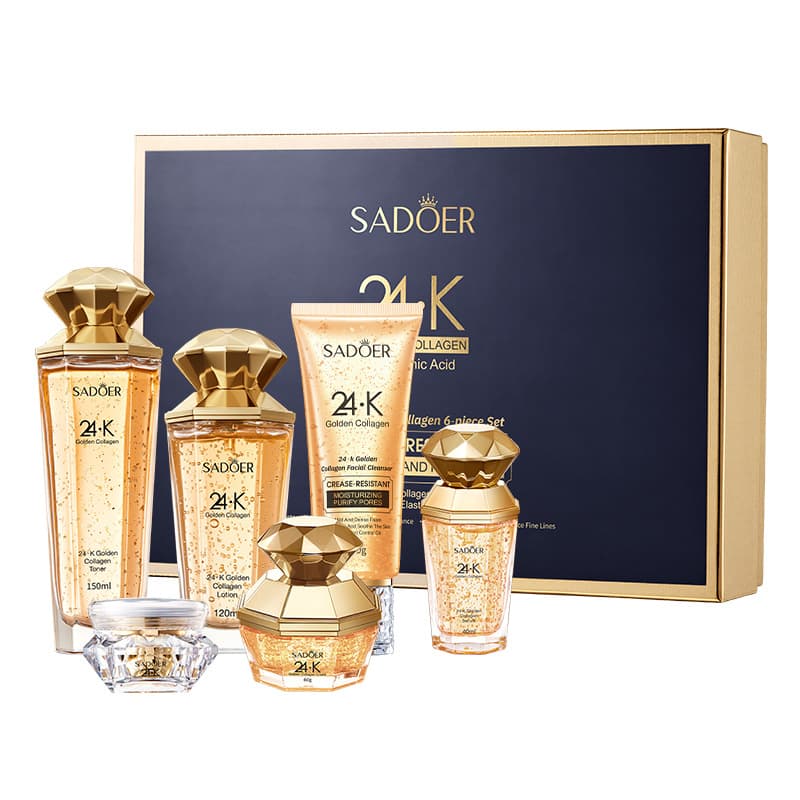 SADOER Skincare 6-Piece Set Brightening Anti-Wrinkle Hydrating Skincare Kit In Stock Factory Direct Export