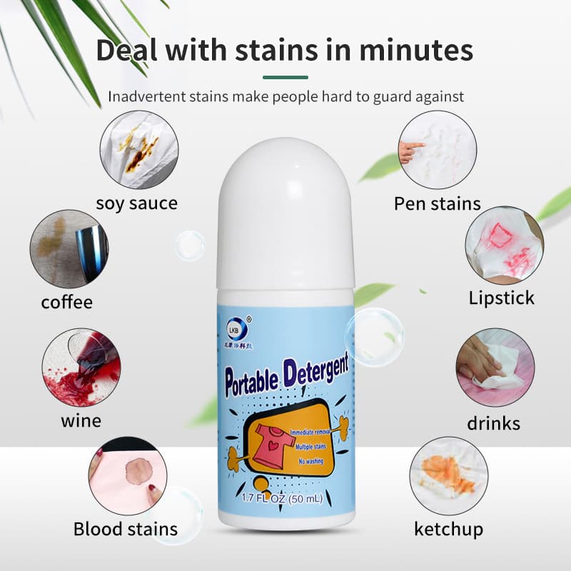 STAIN-ROL Stain Removal Roller Ball for Grease and Oil Stains, Portable Detergent