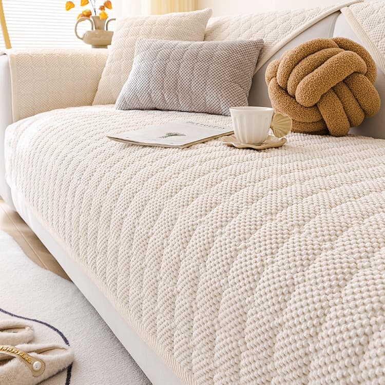 All-Season Quilted Sofa Cushion 2025 New Style Non-Slip Sofa Cover Protector Throw Blanket