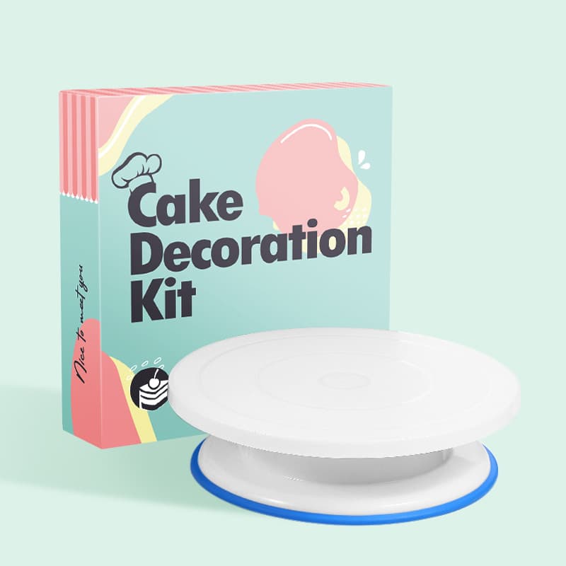 Plastic Cake Turntable Fondant Cream Workbench Baking Tools Rotating Table Icing Cream Spinning Stand Kitchen Baking Supplies