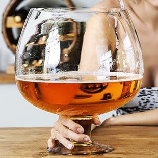 Extra Large Beer Glass, Huge Giant Beer Glass, Large Red Wine Glass, Stemmed Glass, Large Capacity Glass Hero Cup