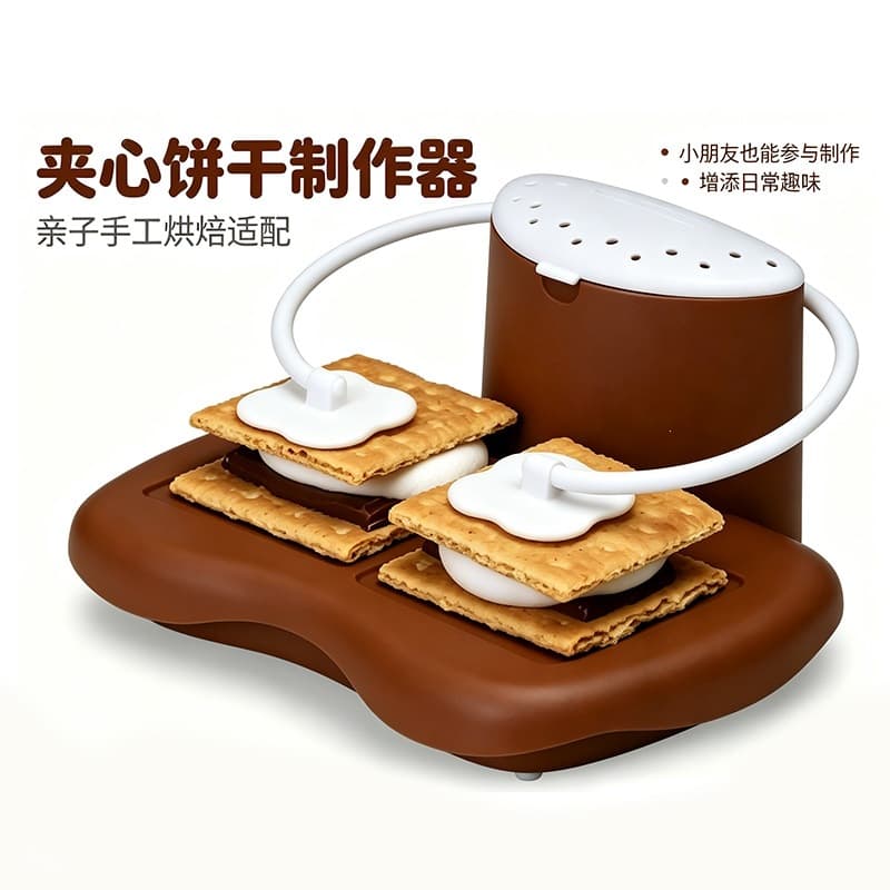 Microwave sandwich cookie press, marshmallow heating mold, parent-child baking tools, DIY cookie making
