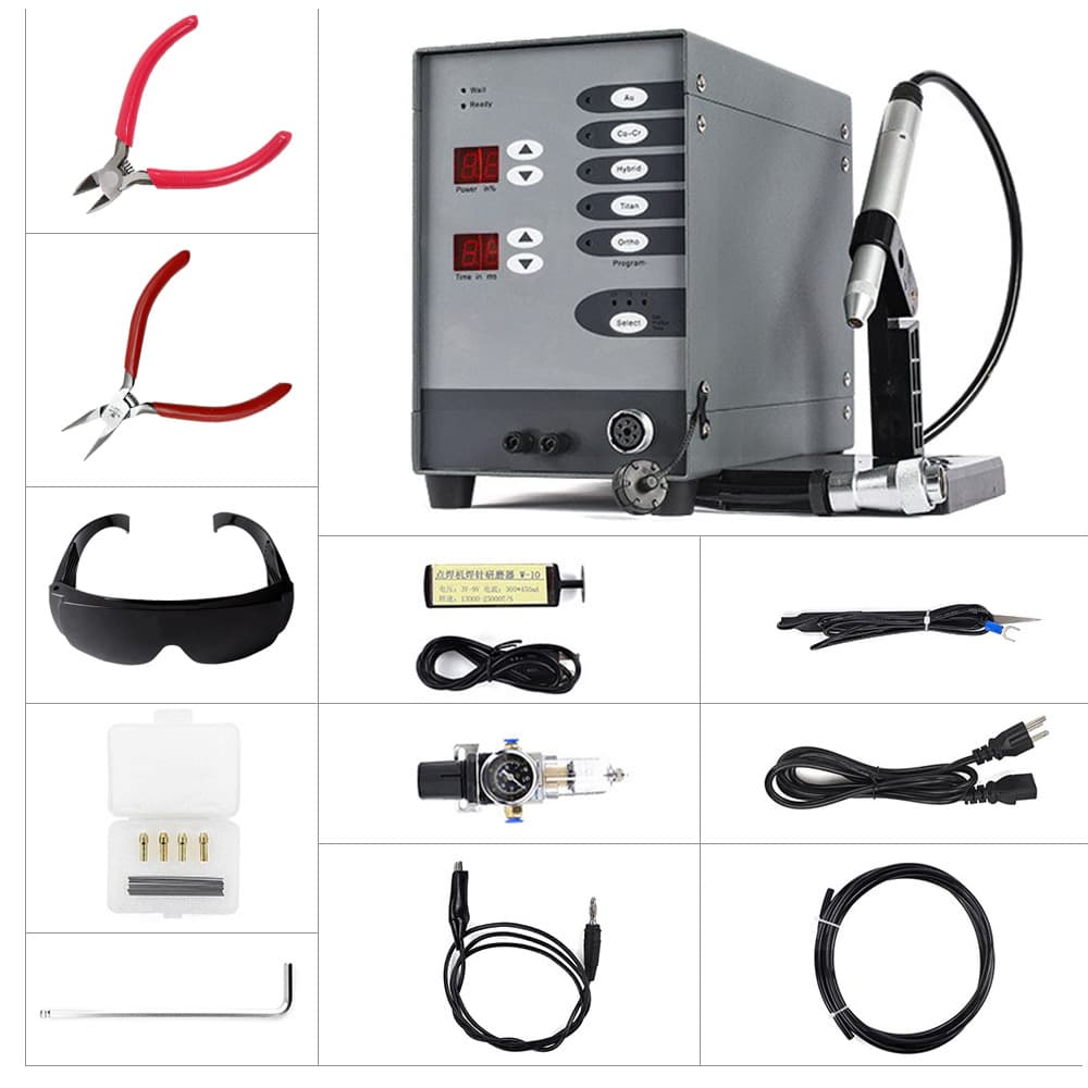 High Power Dental Orthodontic Spot Welder, Argon Welding Machine, Gold and Silver Jewelry Welding, Permanent Welding Machine
