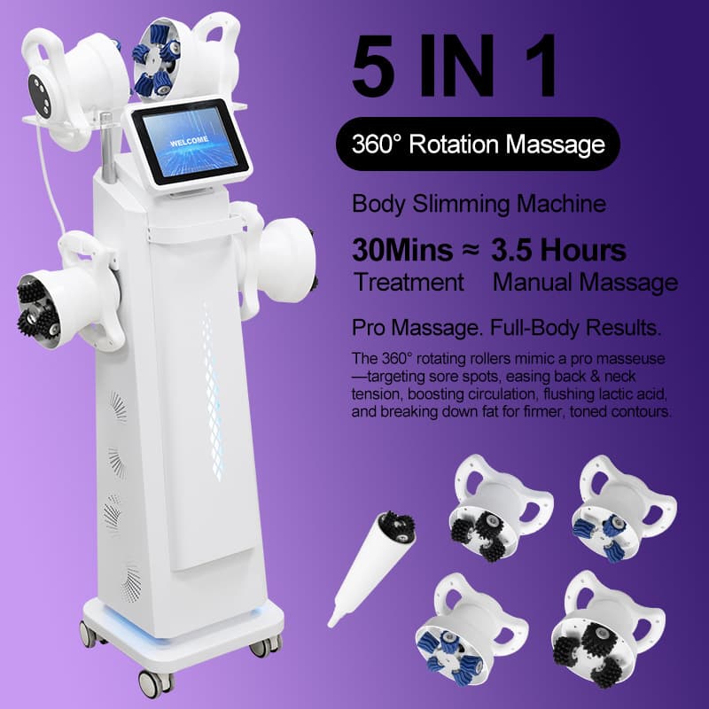 5 Head Roller Massage Machine Body Slimming Vibration Fat Burner G5 Shaping Machine
