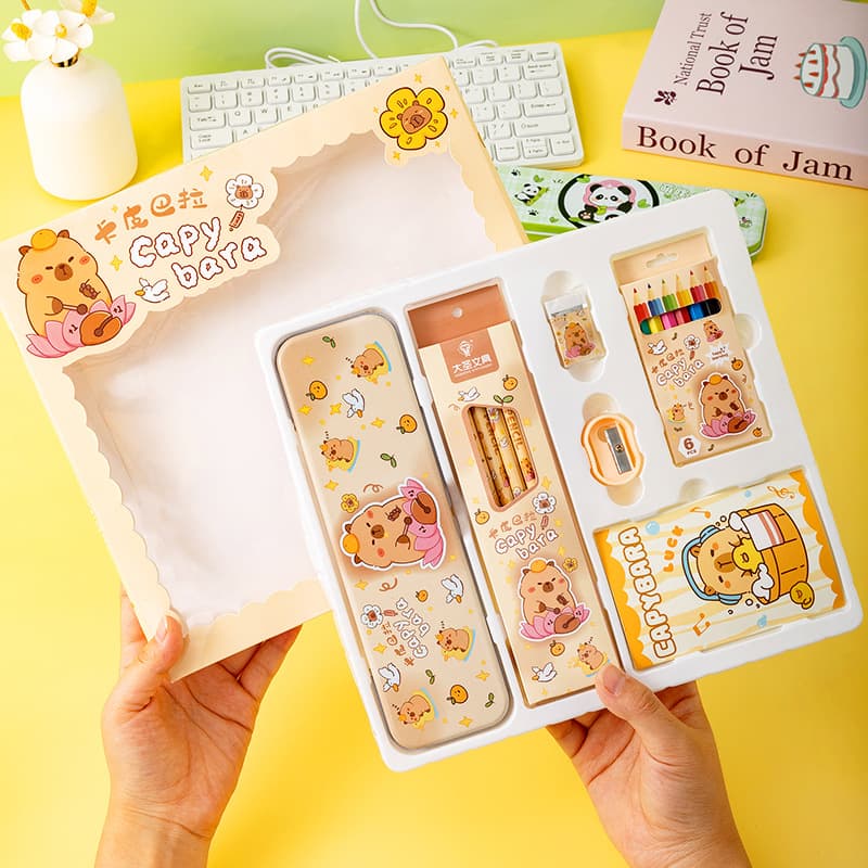 Primary School Stationery Set Gift Box, Back-to-School Season Gift for Children, Kindergarten and Primary School Class Learning Prize Wholesale