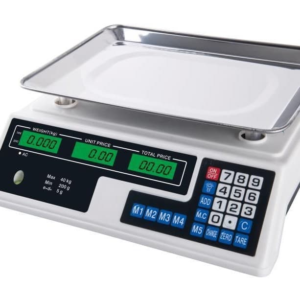 Factory Direct Electronic Platform Scale 40kg Weighing Scale Fruit Scale Seafood Scale Stainless Steel Electronic Pricing Scale