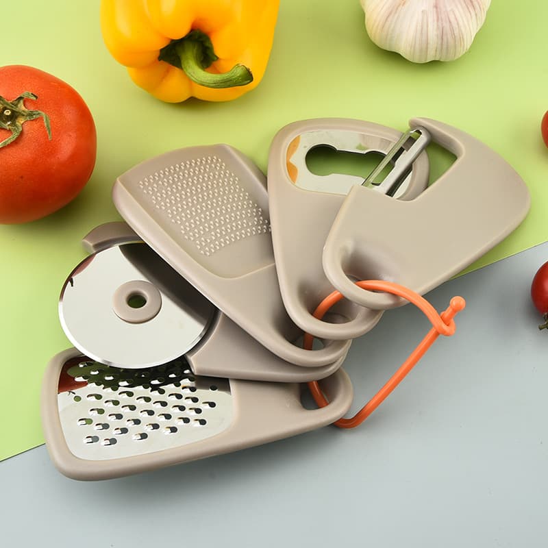 New Cross-Border 430 Kitchen Small Tool Set ABS Slicer Multifunctional Gadget Vegetable Slicer Can Opener Peeler