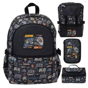 Australia Smiggle GAME Console Backpack for Primary and Secondary Students, Kids Lunch Bag with Spine Protection for Grades 3-6