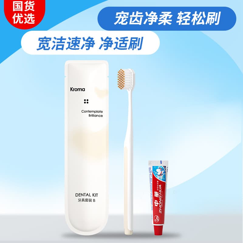 Disposable Toothbrush and Toothpaste Guest Amenity Kit, Hotel Motel B&B Hospitality Toiletries Set Wholesale