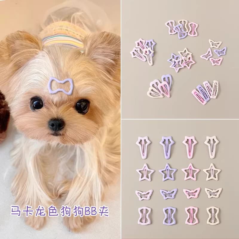 Yorkie Bang Clip Pet Nose Clip Maltese Hairpin Puppy BB Clip Dog Headpiece Bichon Small Hair Clip