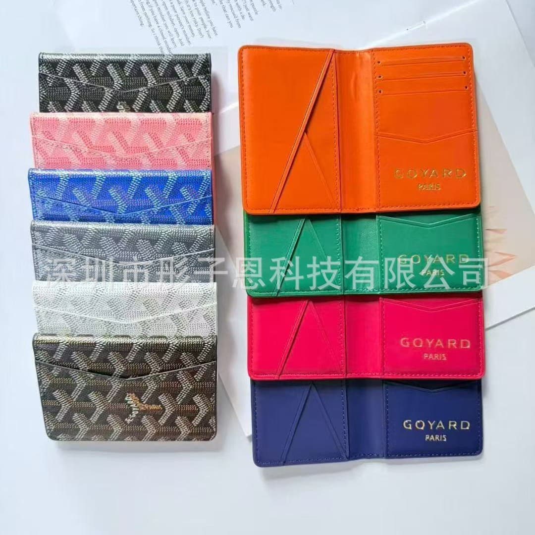 New Card Holder Wallet, Printed Short Multifunctional Bifold Thin Business Wallet, Fashionable Goya Accordion Style Portable