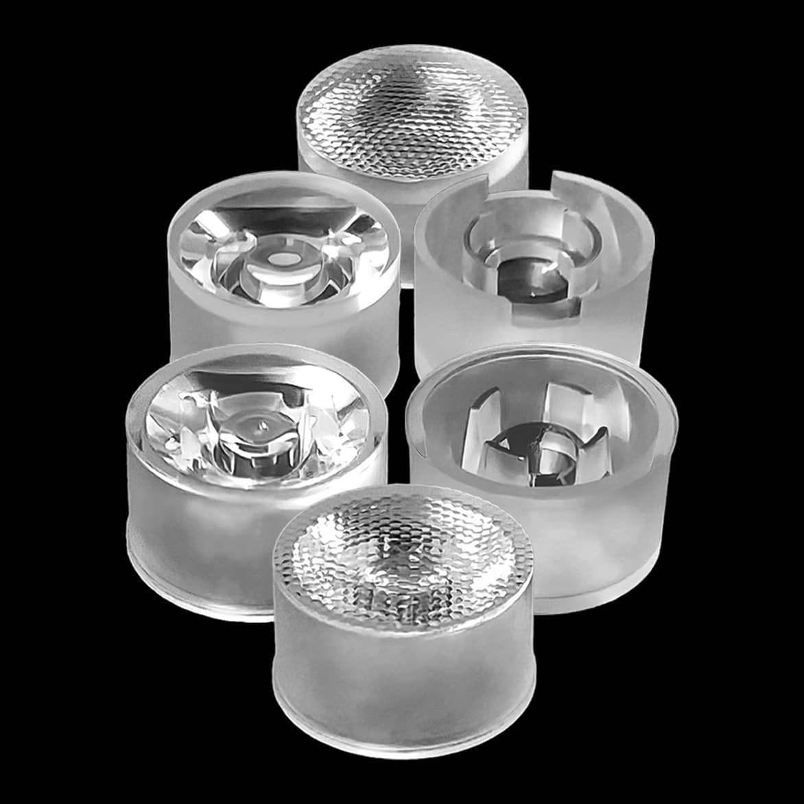 15 Diameter 18 Diameter Luminous Waterproof LED Small Lens 15,20,45° Flat and 30,90° Beaded Surface