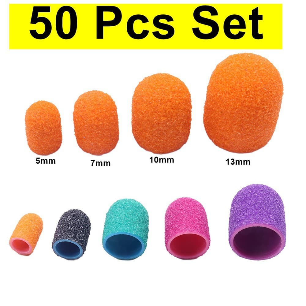 High-quality nail sanding cap bits for cuticle removal, callus care, foot care, electric nail drill accessories