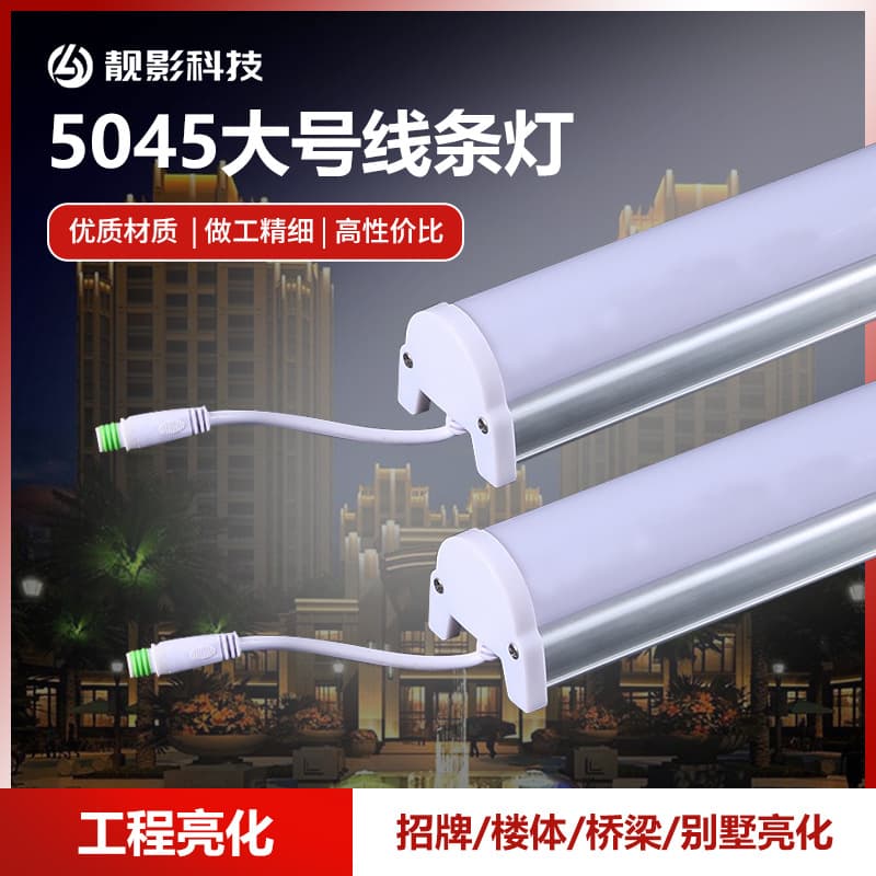 Liangying 5045 Outdoor 12W Waterproof LED Strip for Building Facades, Hotels, Bridges, Villas, Exterior Walls, Dedicated for Outdoor Lighting