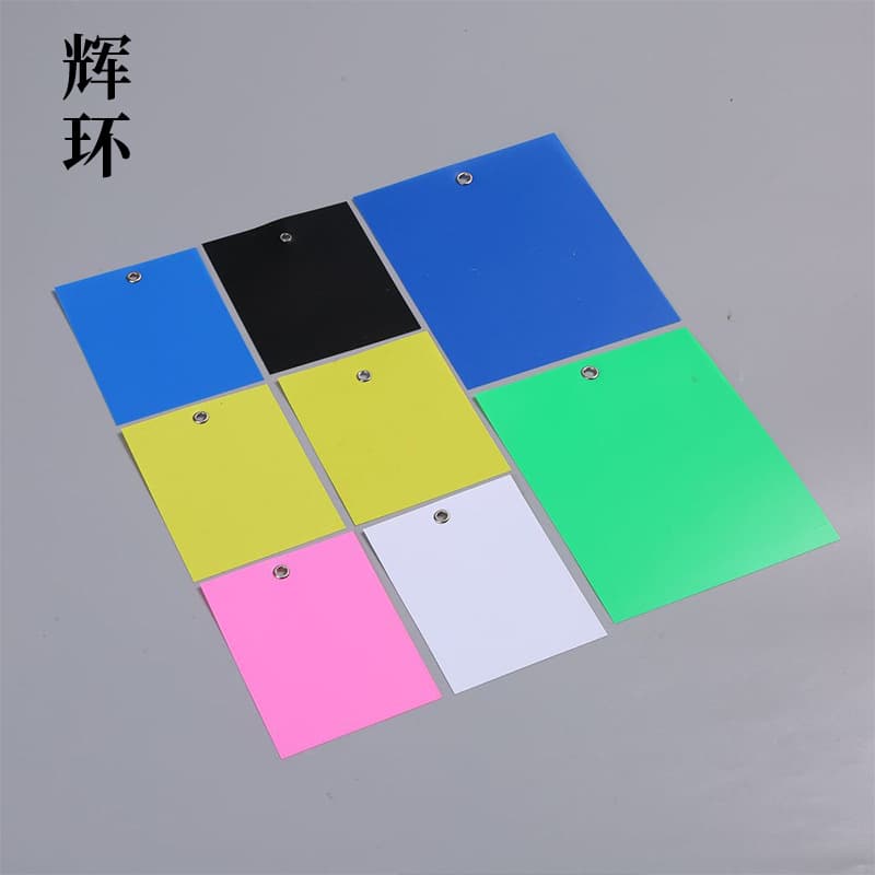 Colorful Pvc Hanging Tags For Cables Wires Plastic Cards For Clothing Labels Express Delivery Logistics Identification