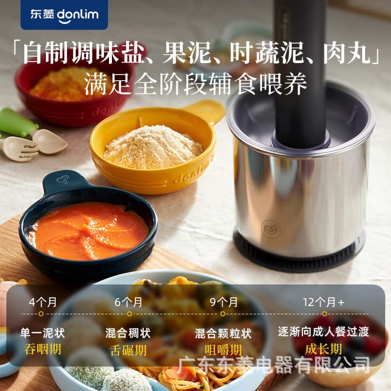 Electric Mini Meat Grinder, Multifunctional Vegetable and Meat Chopper, Seasoning Maker - Combination Model