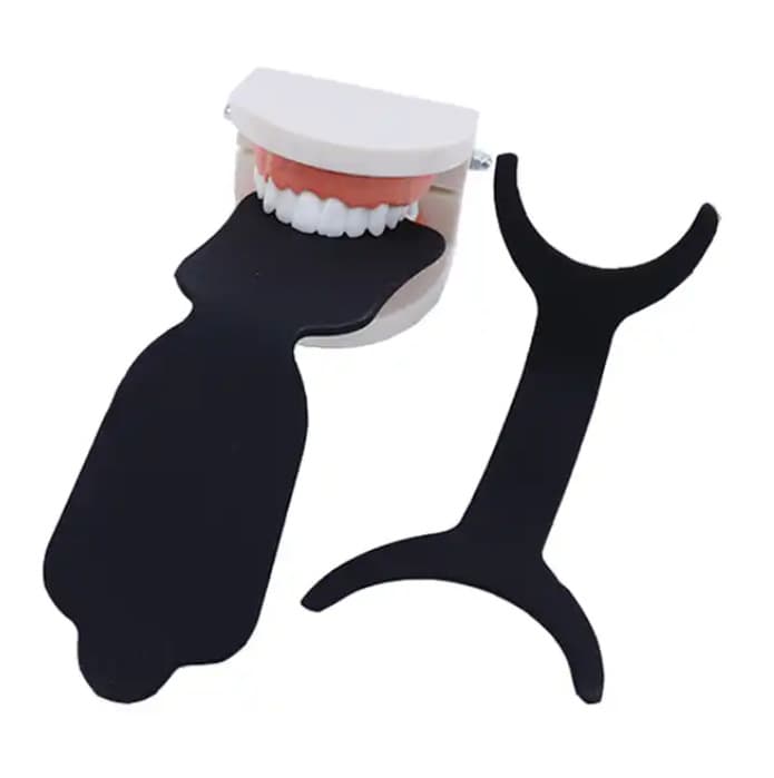 Cross-border high temperature resistant dental silicone intraoral photo black background board Silicone backboard