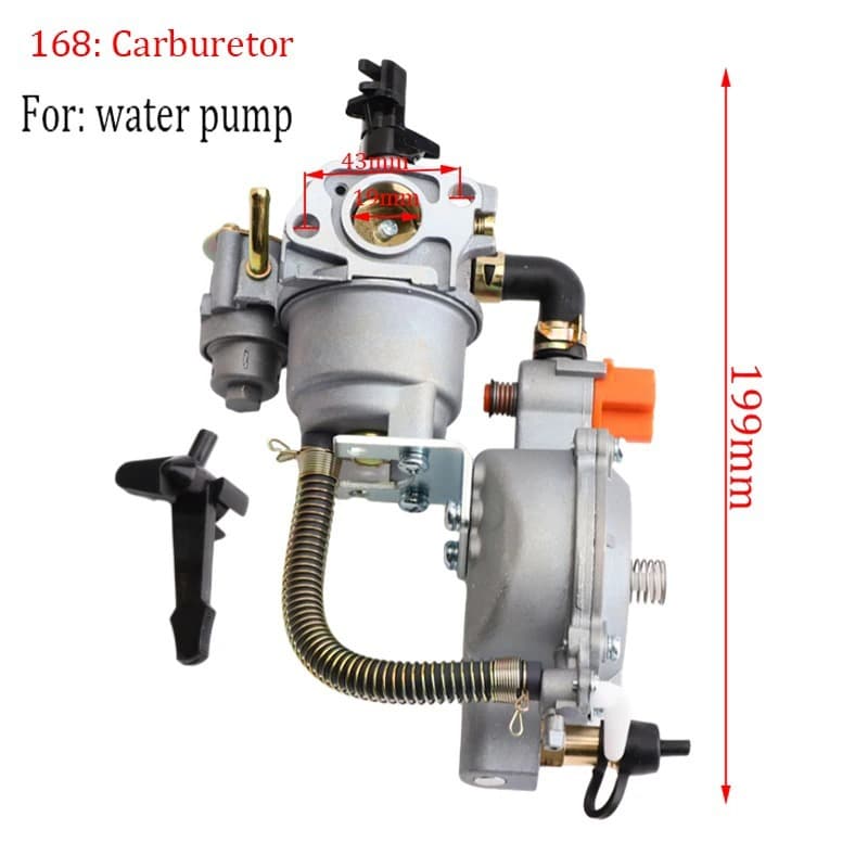 GX200 3KW Engine LPG Carburetor Dual Fuel Gasoline Generator Pump Parts Conversion Kit