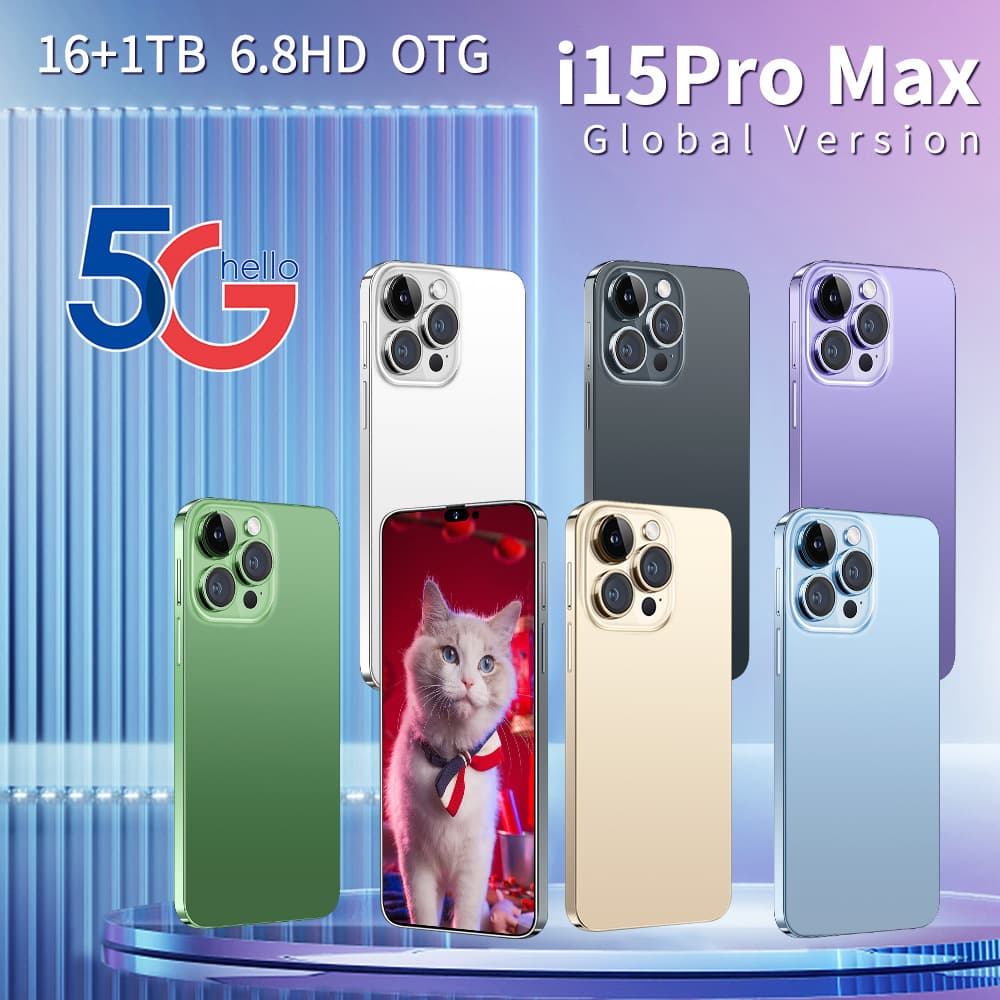 Cross-border mobile phone i15promax smartphone large screen 6.8 all-in-one domestic Android mobile phone Dubai wholesale