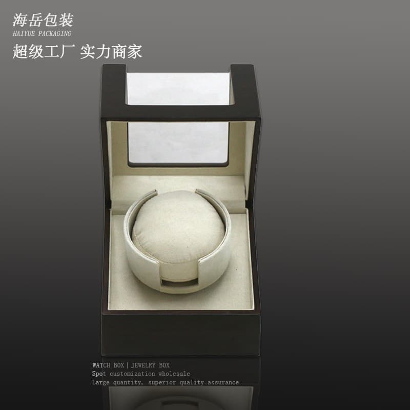 Wholesale Watch Winder Mechanical Watch Rotator Silent Electric Swivel Wooden Watch Storage Box