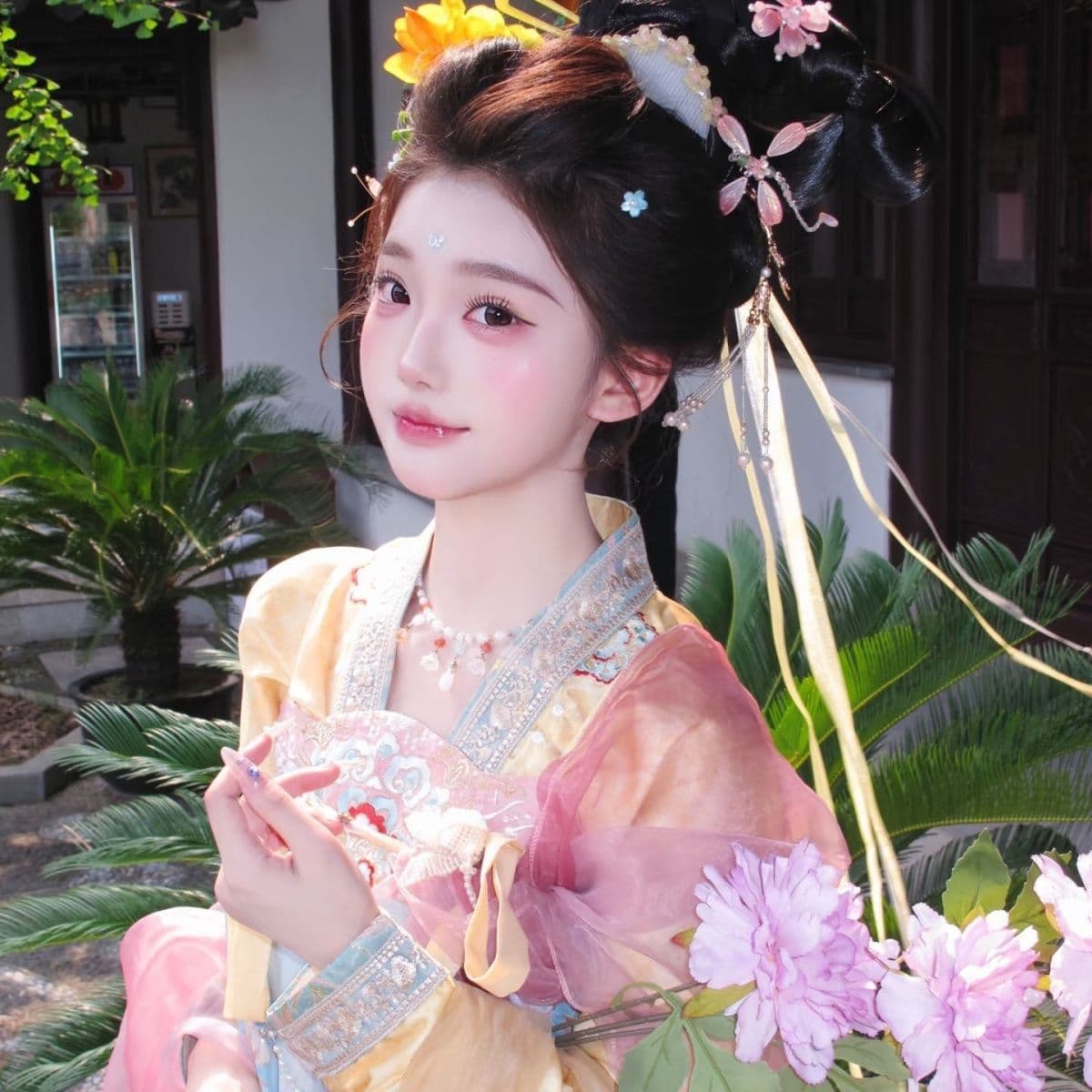 Floating Thirteen Hanfu Cardamom Tang Made Chest-Length Big Sleeves Three Thousand Embroidery Summer Suit Spring and Summer Women's New Style