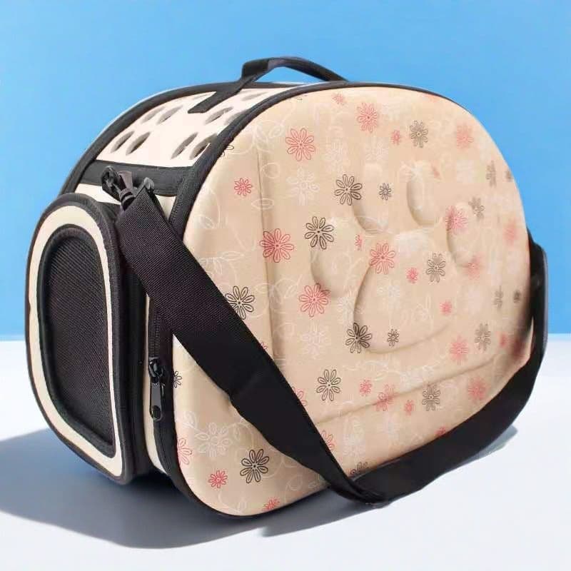 Cartoon Pet Backpack Folding Single Shoulder Bag for Cat and Dog Portable Travel Outdoors EVA Material Pet Carrier Backpack