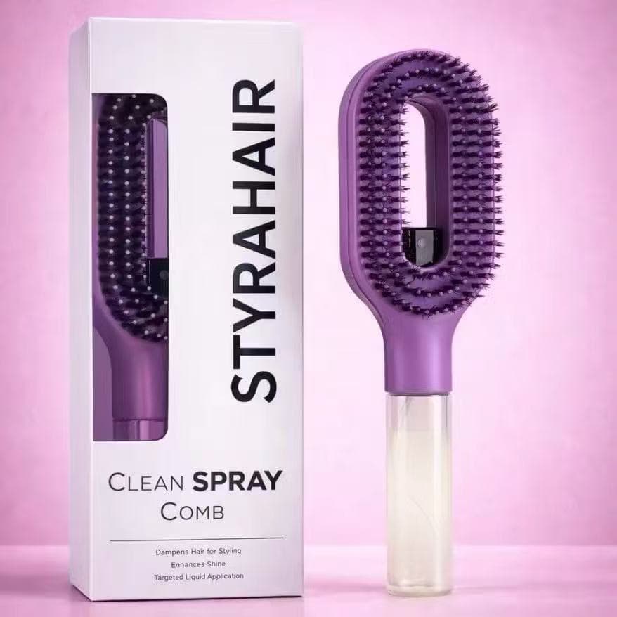 Manual Spray Airbag Massage Comb Essential Oil Atomizing Hair Care Comb Detangling Smoothing Comb Meridian Telescopic Red Light Hair Growth