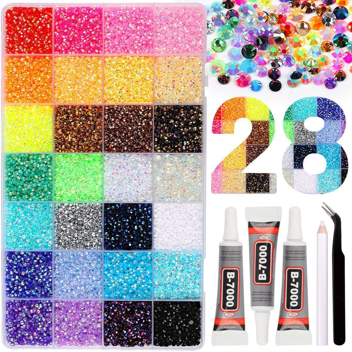Cross-Border Hot Seller 3mm Colored Resin Flatback Rhinestones 40 Colors AB Iridescent Jelly Rhinestones for DIY Clothing Nail Art Phone Decoration