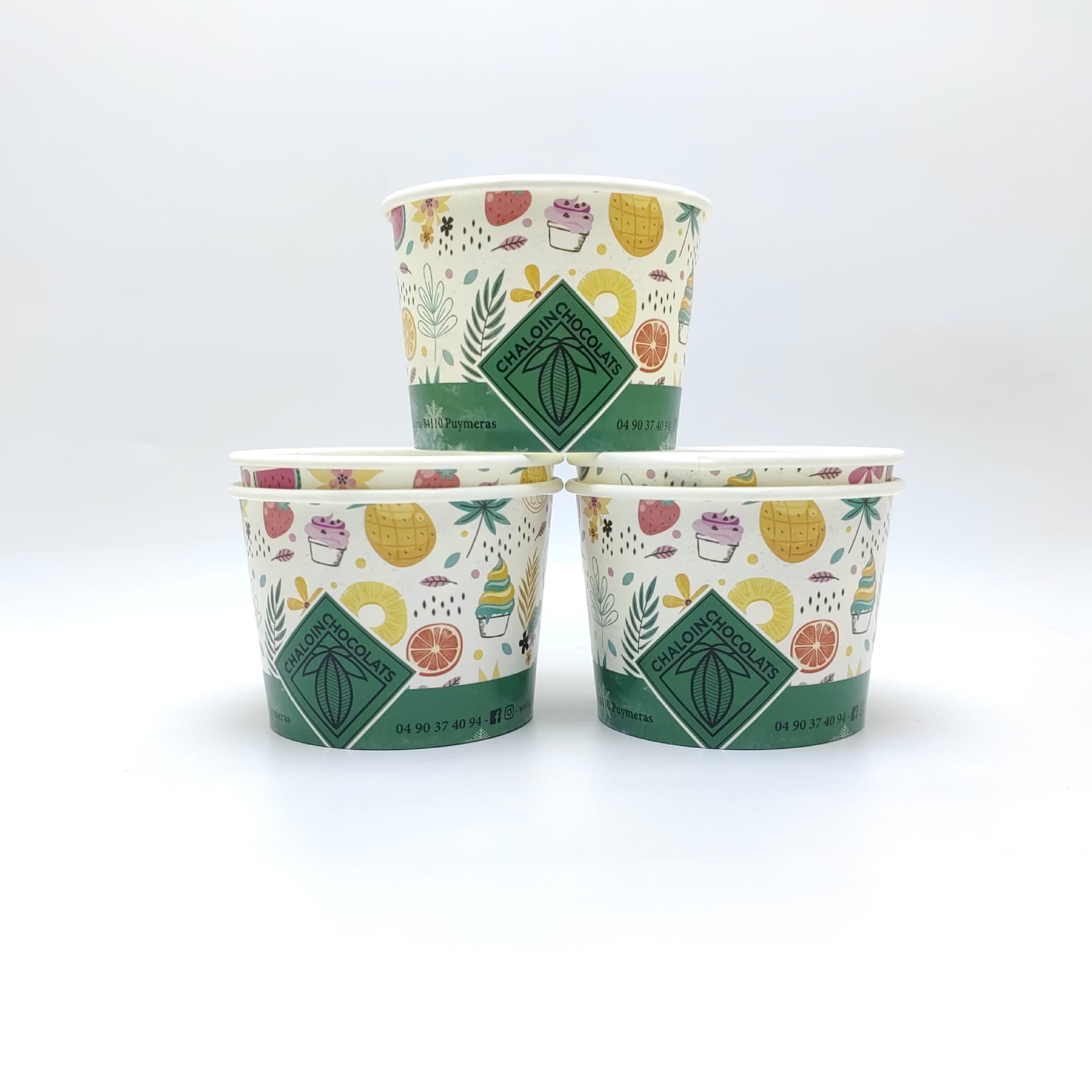 Wholesale Printable Paper Bowl Packaging Paper Bowl Ice Cream Paper Bowl Size Disposable Fast Food Lunch Box Takeaway Paper Bowl