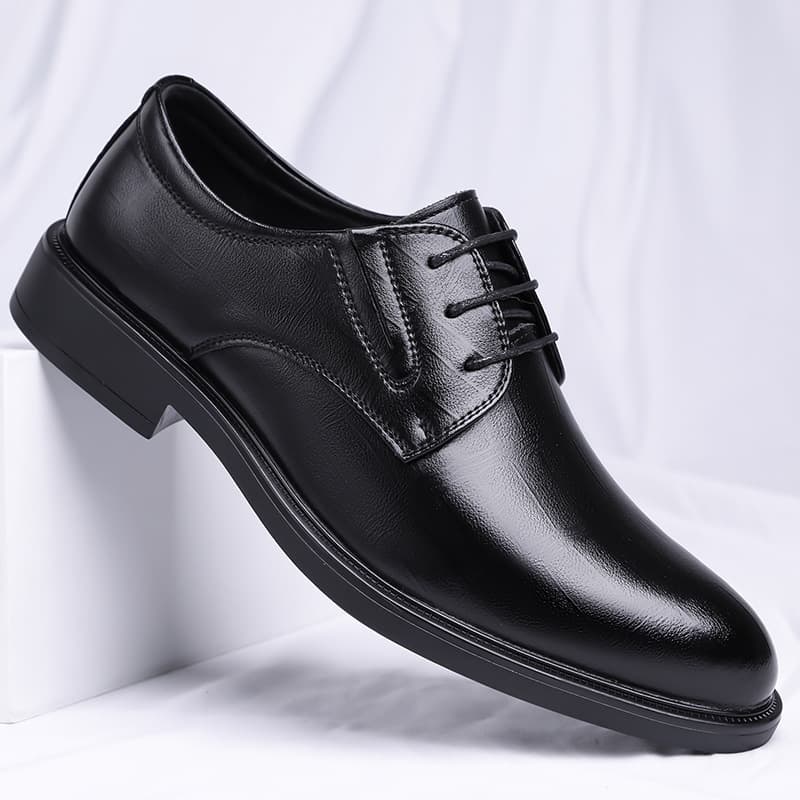 Wenzhou Leather Shoes Men's Four Seasons Business Formal Casual Lined Leather Shoes Wedding Groom Shoes Drop Shipping